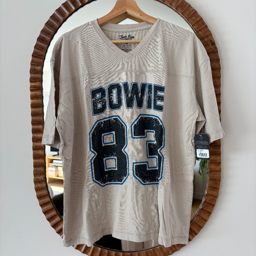 Junk Food David Bowie '83 Hockey Tee